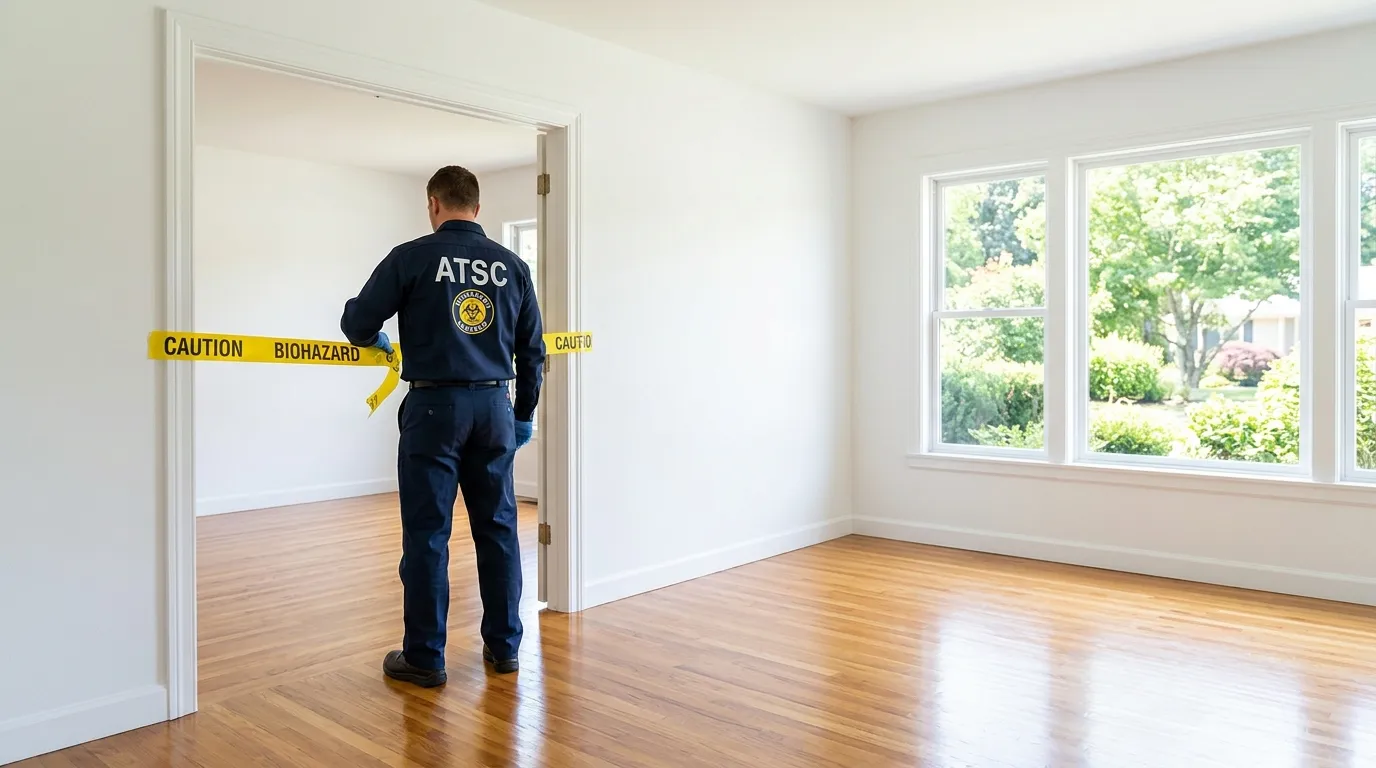 Certified biohazard cleanup crew performing Crime Scene Cleanup in Oxford